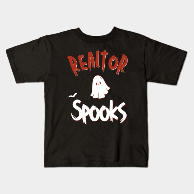 Real Estate Spooks Kids T-Shirt by The Favorita